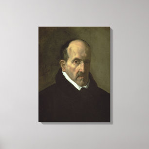 Portrait of Don Luis de Gongora y Argote  1622 Canvas Print