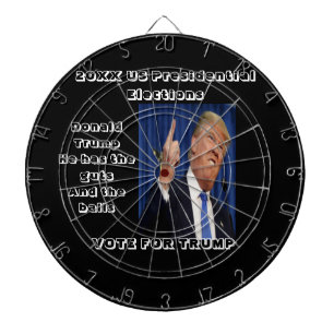 Portrait of Donald Trump Dartboard