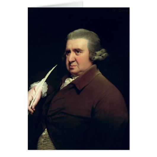 Portrait of Dr Erasmus Darwin Cards (Front)