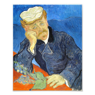 Portrait of Dr. Gachet by Vincent Van Gogh  Photo Print