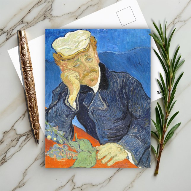Portrait of Dr. Gachet by Vincent Van Gogh  Postcard (Creator Uploaded)