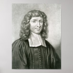 Portrait of Dr Isaac Barrow Poster