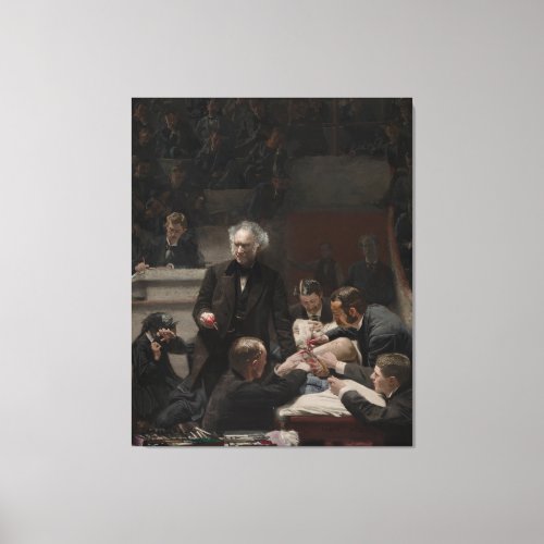 Portrait of Dr Samuel D Gross by Thomas Eakins Canvas Print