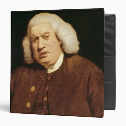 Portrait of Dr Samuel Johnson 3 Ring Binder