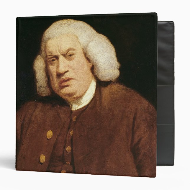 Portrait of Dr. Samuel Johnson 3 Ring Binder (Front/Inside)