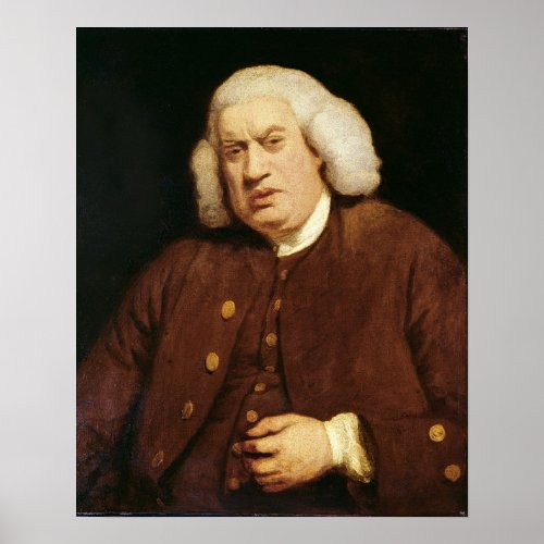 Portrait of Dr Samuel Johnson Poster