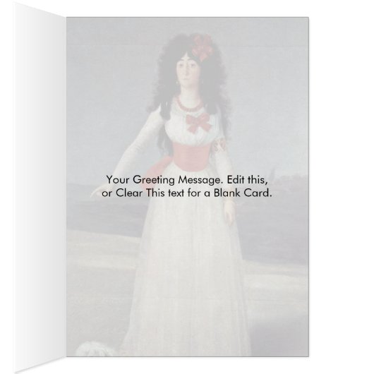 Portrait Of Duchess Of Alba By Francisco De Goya (Inside (Right))
