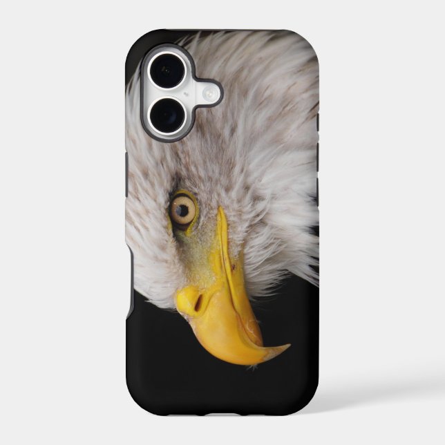 Portrait of eagle iphone case (Back)