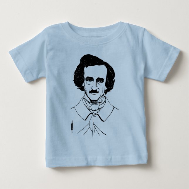 Portrait of Edgar Allan Poe Baby T-Shirt (Front)