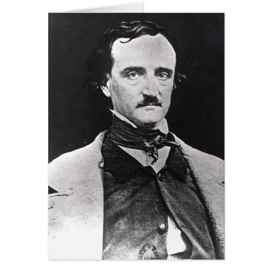 Portrait of Edgar Allan Poe Cards (Front)