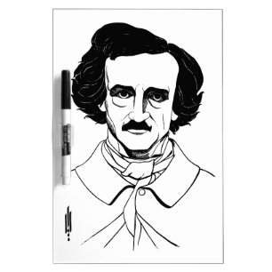 Portrait of Edgar Allan Poe Dry Erase Board