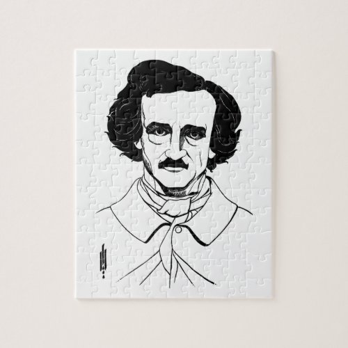 Portrait of Edgar Allan Poe Jigsaw Puzzle