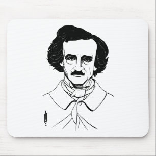Portrait of Edgar Allan Poe Mouse Pad