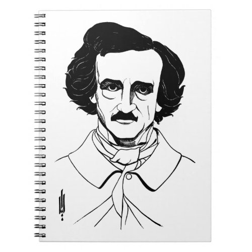 Portrait of Edgar Allan Poe Notebook