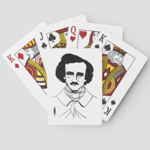 Portrait of Edgar Allan Poe Poker Cards