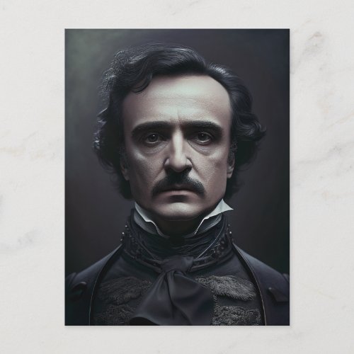 Portrait of Edgar Allan Poe Postcard