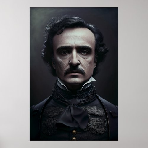 Portrait of Edgar Allan Poe Poster