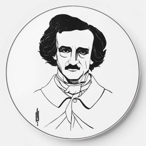 Portrait of Edgar Allan Poe Wireless Charger