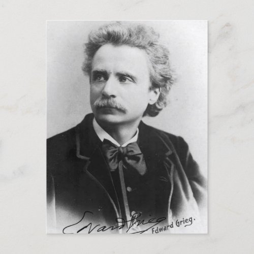 Portrait of Edvard Grieg Postcard