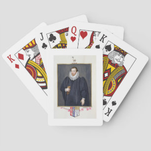 Portrait of Edward Coke (1552-1634) from 'Memoirs Poker Cards