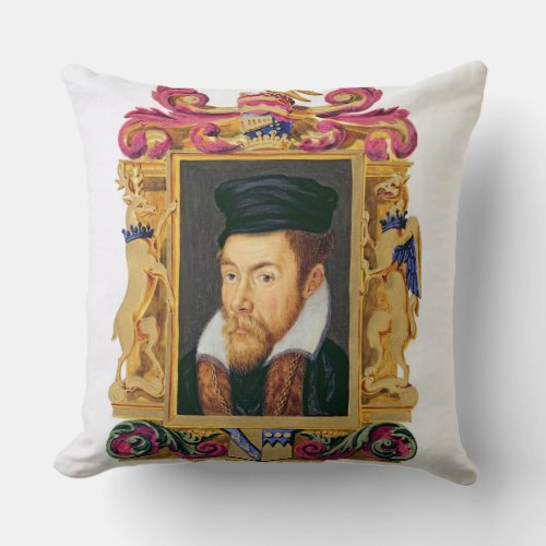 Portrait of Edward Stanley 1508_72 3rd Earl of D Throw Pillow