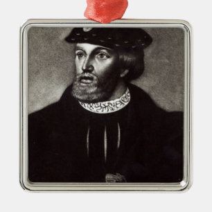 Portrait of Edward, Third Duke of Buckingham Metal Ornament