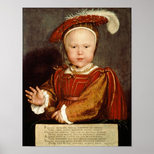 Portrait of Edward VI as a child, c.1538 Poster (Front)