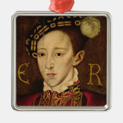 Portrait of Edward VI Metal Ornament