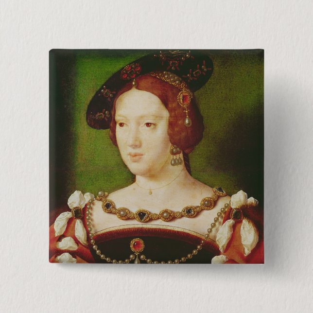Portrait of Eleanor of Hapsbourg Pinback Button (Front)
