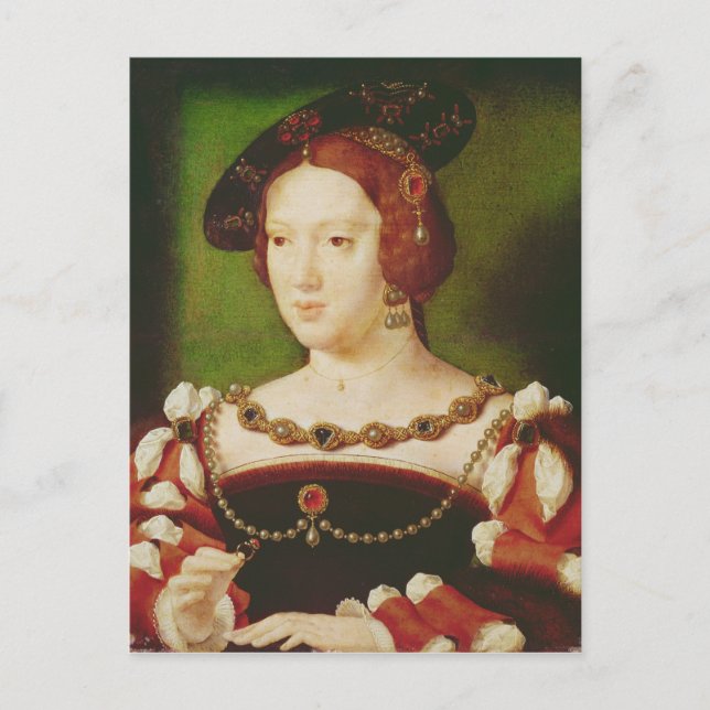 Portrait of Eleanor of Hapsbourg Postcard (Front)