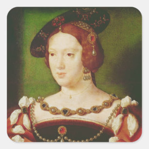 Portrait of Eleanor of Hapsbourg Square Sticker