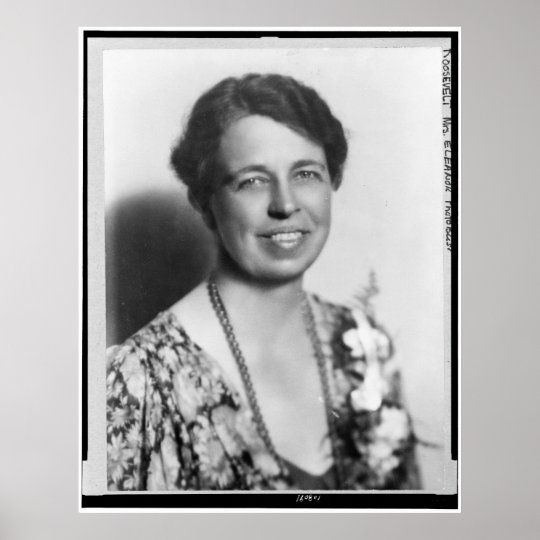 Portrait of Eleanor Roosevelt Poster | Zazzle