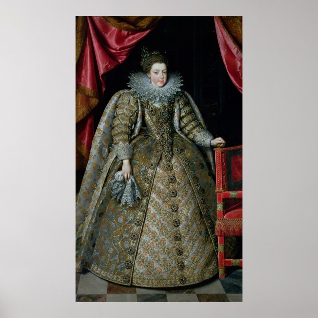 Portrait of Elisabeth of France  1615 Poster (Front)