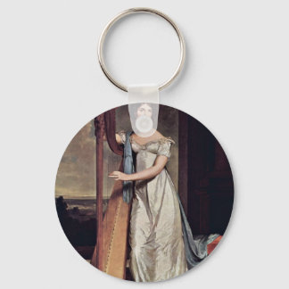 Portrait Of Eliza Ridgely (The Lady With The Harp) Keychain