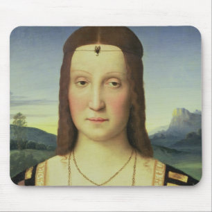 Portrait of Elizabeth Gonzaga, c.1504 (oil on pane Mouse Pad