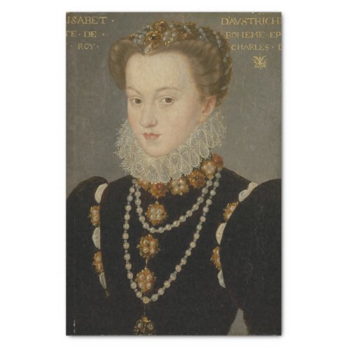 Portrait of Elizabeth of Austria by Imitator  Tissue Paper