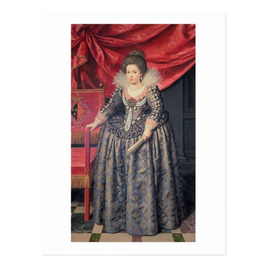 Portrait of Elizabeth of France (1602-44) daughter Postcard