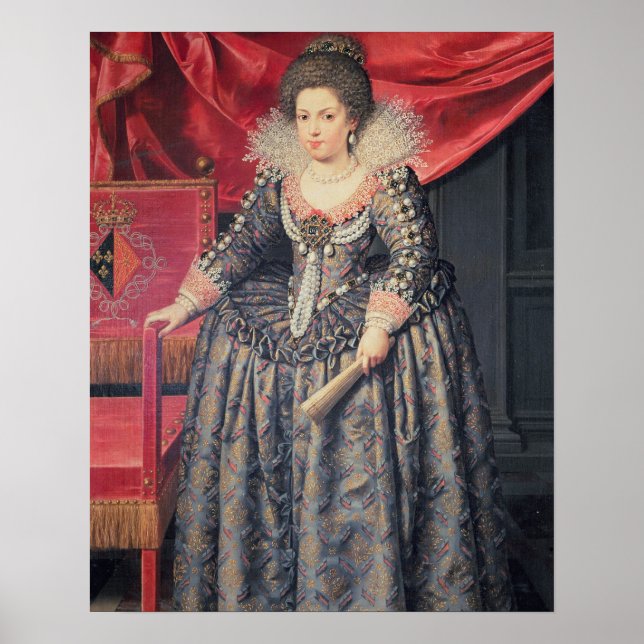 Portrait of Elizabeth of France (1602-44) daughter Poster (Front)