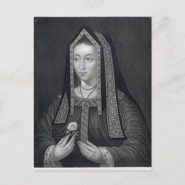Portrait of Elizabeth of York Postcard (Front)