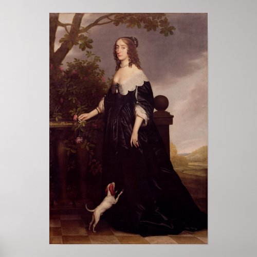 Portrait of Elizabeth Queen of Bohemia Poster