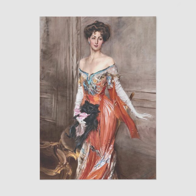 Portrait of Elizabeth Wharton Drexel (1905) Tissue Paper (Front)