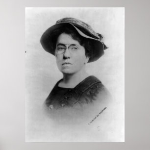 Portrait of Emma Goldman Anarchist Feminist Poster