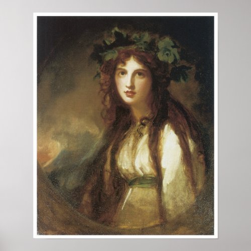 Portrait of Emma Lady Hamilton 1786 Poster