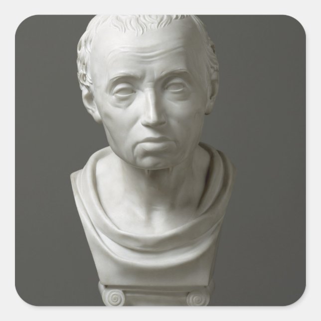 Portrait of Emmanuel Kant , 1801 Square Sticker (Front)