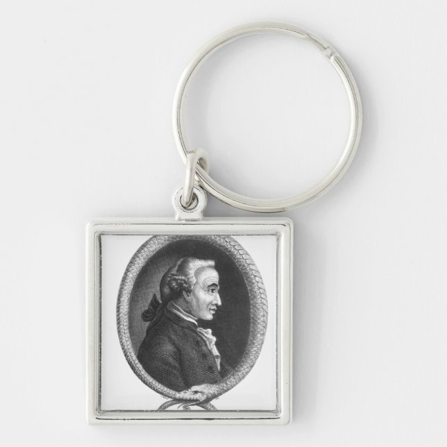 Portrait of Emmanuel Kant 2 Keychain (Front)