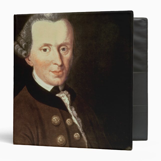 Portrait of Emmanuel Kant 3 Ring Binder (Front/Inside)