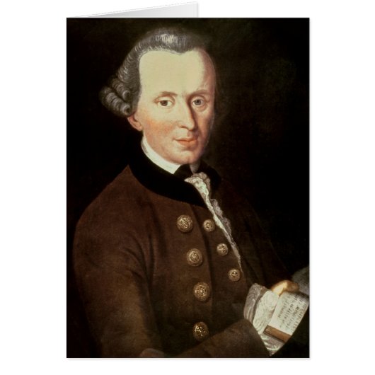 Portrait of Emmanuel Kant Cards (Front)