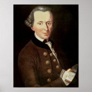 Portrait of Emmanuel Kant Poster