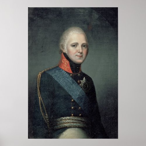 Portrait of Emperor Alexander I  1804 Poster