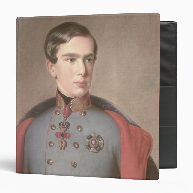 Portrait of Emperor Franz Joseph of Austria Binder (Front/Inside)